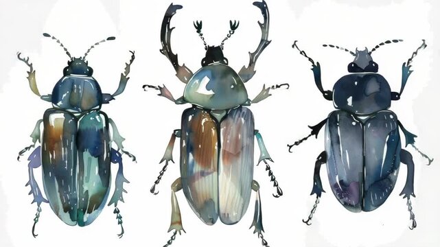 A cluster of beetles gathered together, often used in scientific or educational contexts