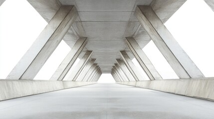 Fototapeta premium Abstract Concrete Structure: Architectural Modernism