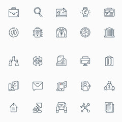 business icons set