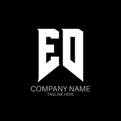 Fototapeta premium ED Letter Logo Design. Initial letters ED gaming's logo icon for technology companies. Tech letter ED minimal logo design template. ED letter design vector with white and black colors. ED
