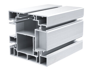 Detailed cross-section of a modern window frame