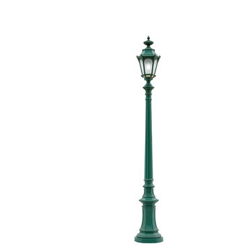 Elegant vintage street lamp design for urban landscape lighting