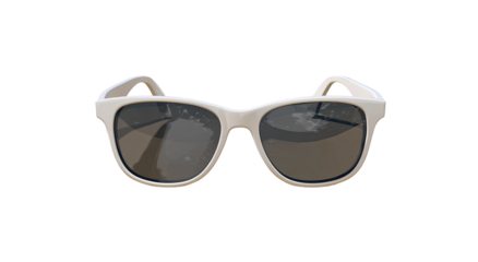 Off-white, cat-ear sunglasses, front view