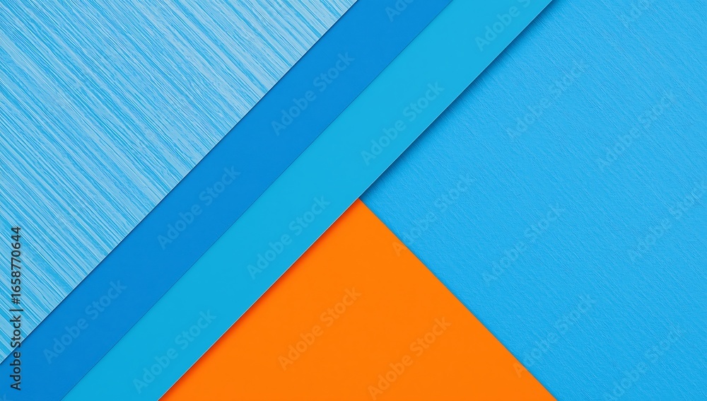 Poster abstract geometric background in material design style. modern layered paper with overlapping blue a