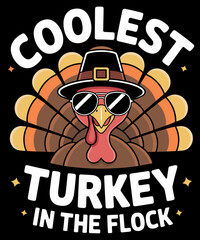 Retro Thanksgiving for  Coolest Turkey