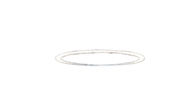 A pixelated, light-gray halo, a circular ring of glowing pixels, isolated against a black background
