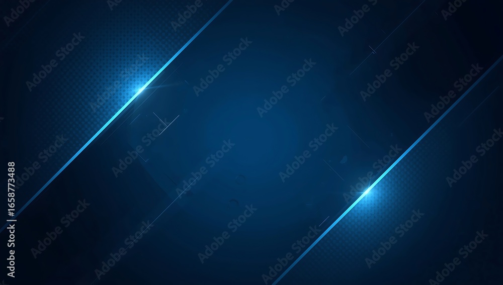 Aufkleber abstract blue technology background. futuristic geometric shapes with dynamic glowing lines. a moder