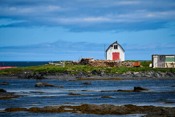 Fishing Hut, L'Anse aux Meadows, Newfoundland, Canada.