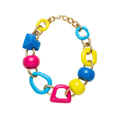 Colorful chunky retro beads bracelet