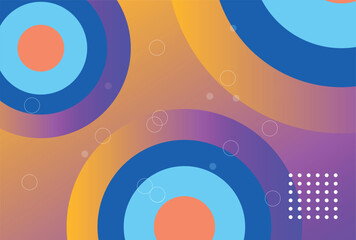 Abstract gradient background with round circle shapes 
