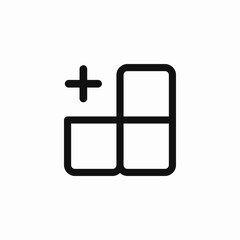 add widgets icon icon sign vector