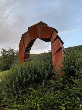 Abstract Rusted Metal Arch