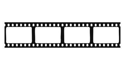 Film strip icon representing movie, cinema, video editing, film production, photography, camera roll, multimedia design, creative projects, and entertainment.