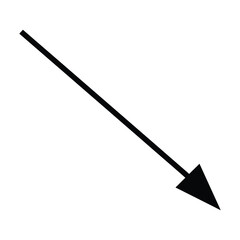 A downward pointing arrow indicating decline, loss, or negative trend, symbolizing challenges and potential setbacks