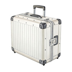 Hand-Drawn Suitcase Illustration, Isolated on Transparent Background, Luggage Design, Travel Bag, Aluminum Case, Luggage, Travel, Illustration