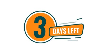 Only 3 Days Left For This Deal, Sale Banner.