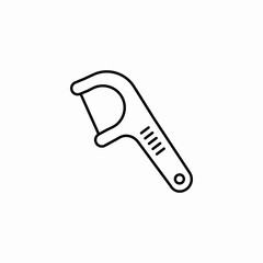 dental floss pick icon sign vector