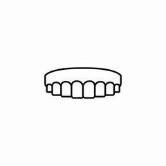 gum and teeth icon sign vector