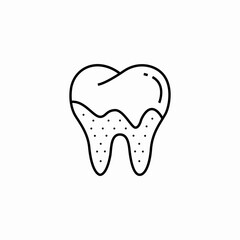 periodontal gum disease icon sign vector