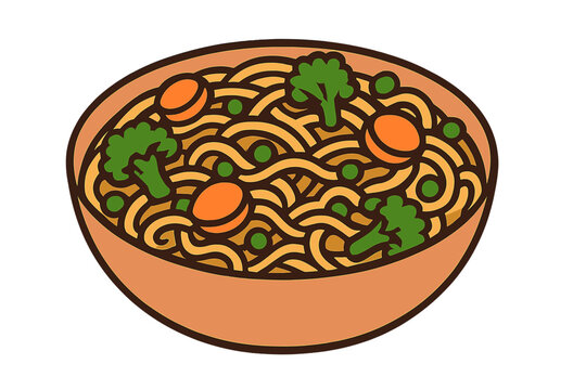 A vibrant depiction of spicy maggie, showcasing Indian-style maggie, atta maggie, and maggie lover themes, set against a backdrop of steaming hot and tangy vegetable soup, junk food, and favorite
