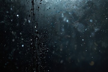 Obraz premium rain drops on window