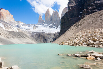 Torres del Paine view, Base Las Torres viewpoint, Chile