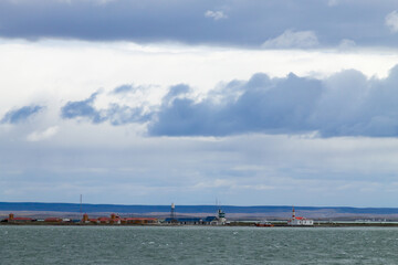 Punta Delgada lighthouse view, Chilean cross border.
