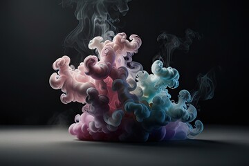 Colorfull smoke  abstract  background 