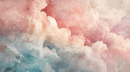 Naklejka premium Pastel Dreamy Cloud Texture 