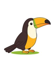 Fototapeta premium Cute toucan illustration