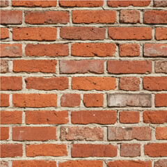 Seamless Rustic Red Brick Wall Texture Pattern