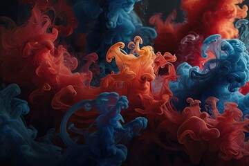 abstract background with a smoke