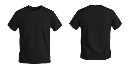 black t shirt template image