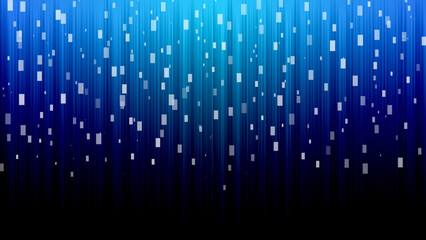 Abstract digital background with vertical lights and floating square elements