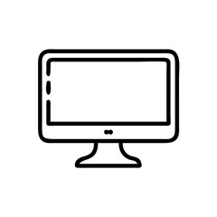 Modern monitor icon for websites, apps, and digital presentations, a visual element for technology concepts