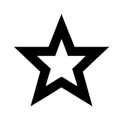 Fototapeta premium Bold outlined star graphic, perfect for adding a touch of modern elegance to any design project