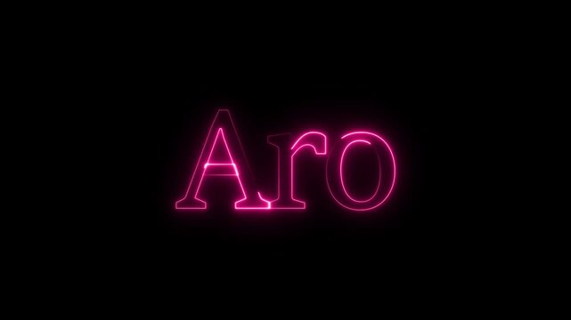 Aro Text Icon &ndash; Arrow Direction Label Symbol Design..