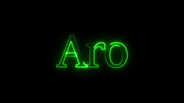 Aro Text Icon &ndash; Arrow Direction Label Symbol Design..