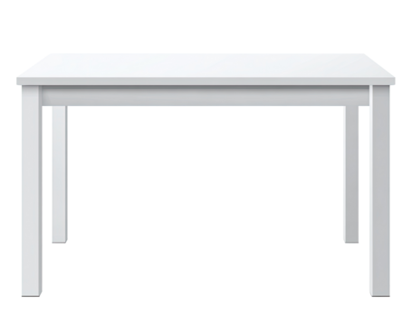 Simple white rectangular table (1)