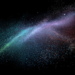 Iridescent particles that subtly shift in color