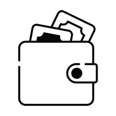 Wallet icon vector