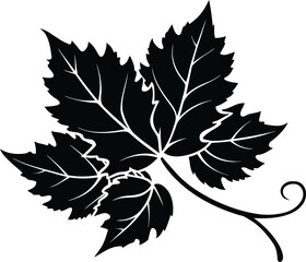 Vine Leaf Silhouette