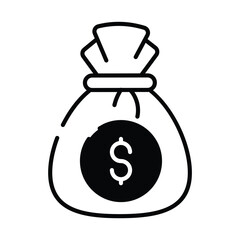 Money Bag icon vector