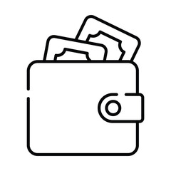 Wallet icon vector