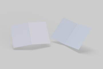 A5 bifold brochure for mockup design and presentation