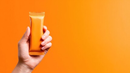 Hand Holding Energy Bar