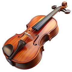 Classic warm brown wooden violin a timeless musical instrument for aspiring musicians