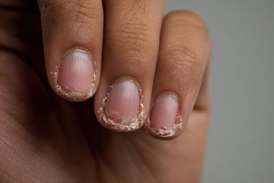 Common nail disorders encountered in clinical practice include brittle nail syndrome onychomycosis paronychia nail psoriasis longitudinal melanonychia Beau s lines onychomadesis and r