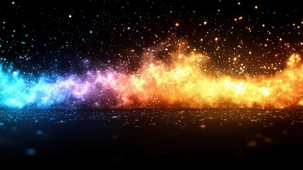 Cosmic Sparkles: A Celestial Tapestry of Light and Color