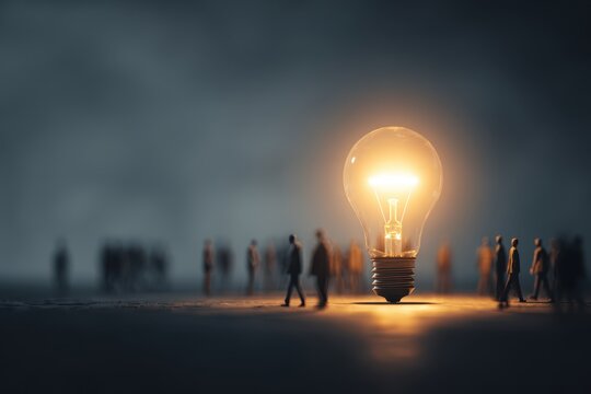 Innovative notion featuring professionals